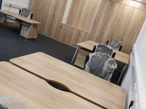 Cromwell head office, Office and fitted storage wall furniture Interior Design and fit-out, Commercial Interior design, Workplace interior design