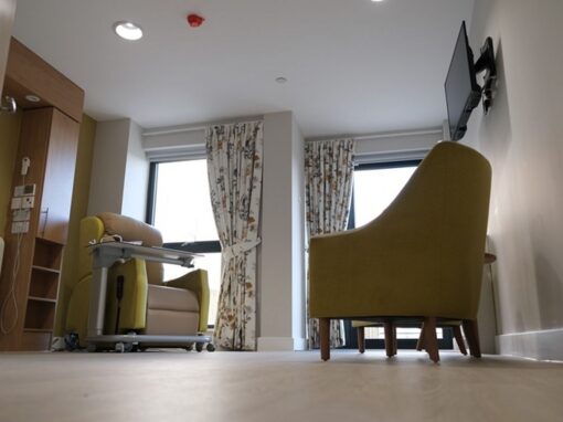 24 Duckegg Bedroom Interior Design, Specialist Hospice and palliative healthcare interior design, care interior design, healthcare interior design and refurbishment