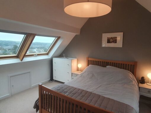 Master bedroom loft conversion 1, modern family home in Leeds, Residential interior design, full-home interior