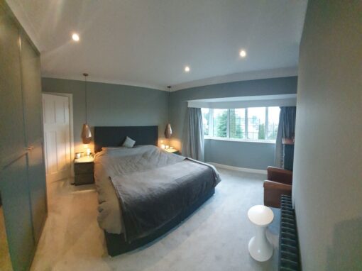 Bedroom 3 modern family home in Leeds, Residential interior design