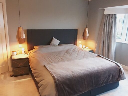 Bedroom 1 modern family home in Leeds, Residential interior design