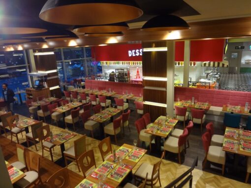 Restaurant interior design, FED Bar and Restaurant, Leisure and hospitality interior design, commercial interior design, space planning, mood boards, sample boards, 3D visualisation.