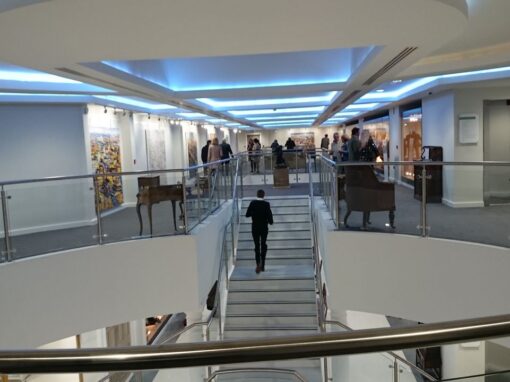 First-floor 1 exhibition space Tennants Auctioneers facilities Exterior, hospitality and leisure interior design. Restaurant and Bar Design, Cafe interior design