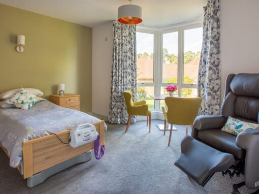 Care Home interior design for dementia environment, bedroom interior design