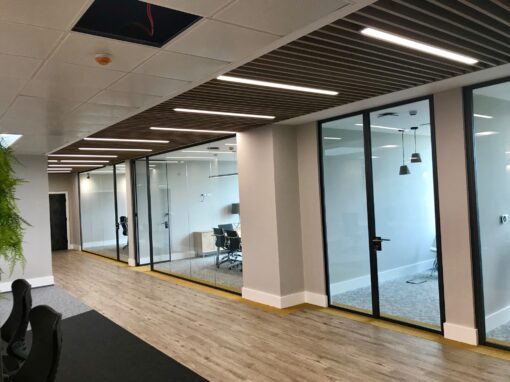 Corridor walkway to boardroom suite 2, WMG Commercial Interior Design, Workplace interior Design, Office interior design