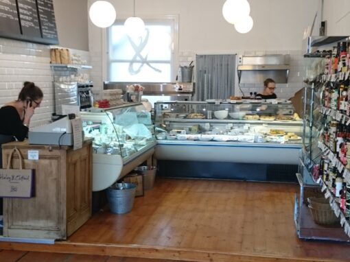 New Cheese Counter Location, Counter menu display, Deli Counter New Layout, Retail display, Haley and Clifford Café and Deli retail interior design, commercial interior design