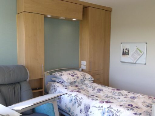 23 Duckegg Bedroom Interior Design, Specialist Hospice and palliative healthcare interior design, care interior design, healthcare interior design and refurbishment