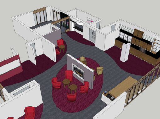 Waterside, South-east Respite Care interior Design Birdseye view 3
