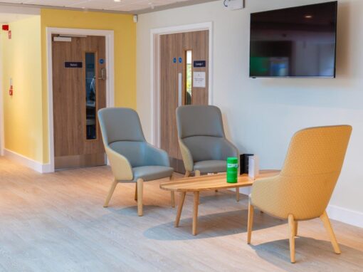 17 Cafe, reception, lounge and shop, Bolton Hospice Interior Design and Furniture FF&E, refurbishment, healthcare interior design and refurbishment,
