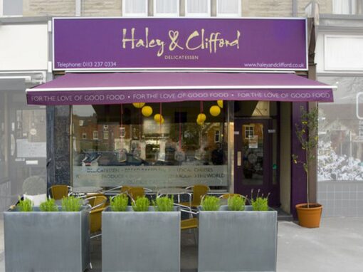 Exterior Haley and Clifford Café and Deli retail interior design, commercial interior design