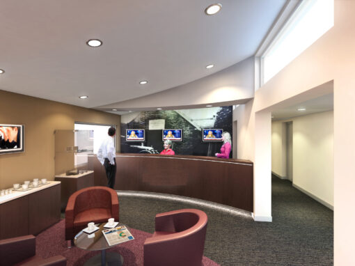 Artists' impression Reception, Service Car Service Centre Interior design